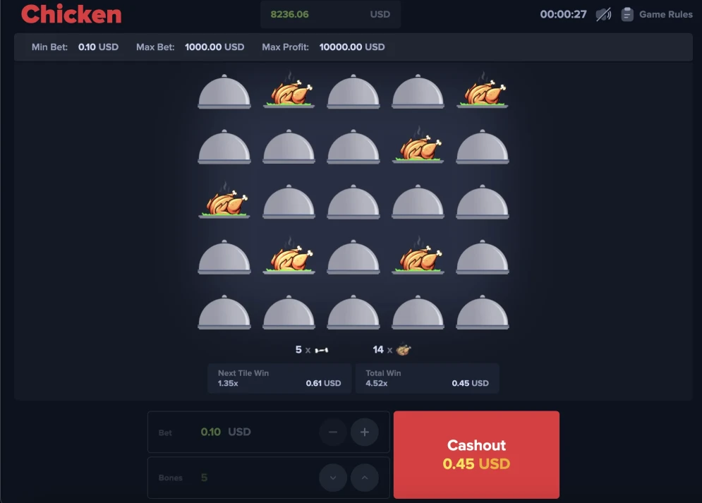 MyStake Chicken Game