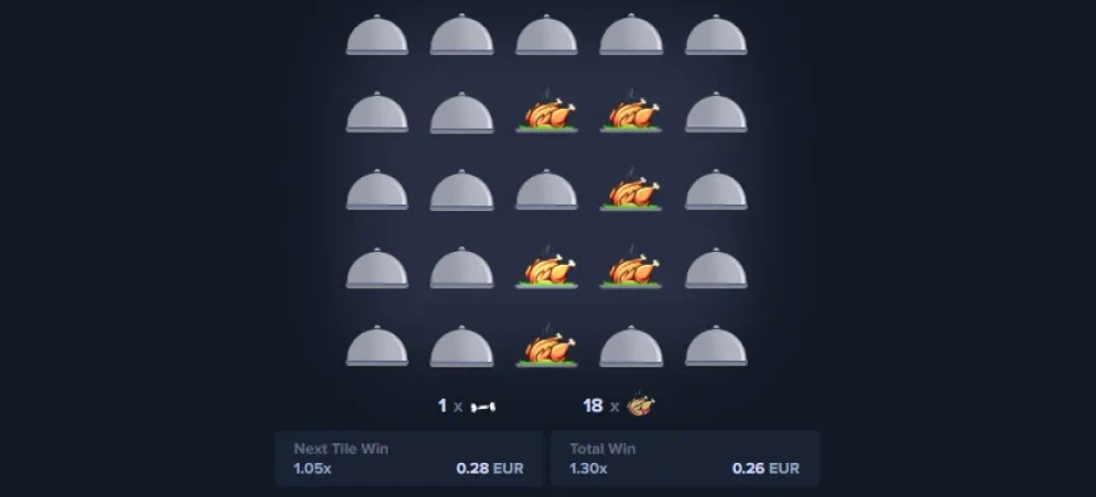 MyStake Chicken gameplay