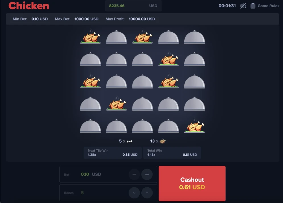 MyStake Chicken Game
